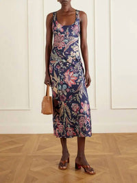 Alix Of Bohemia - Adele Floral Silk Dress
