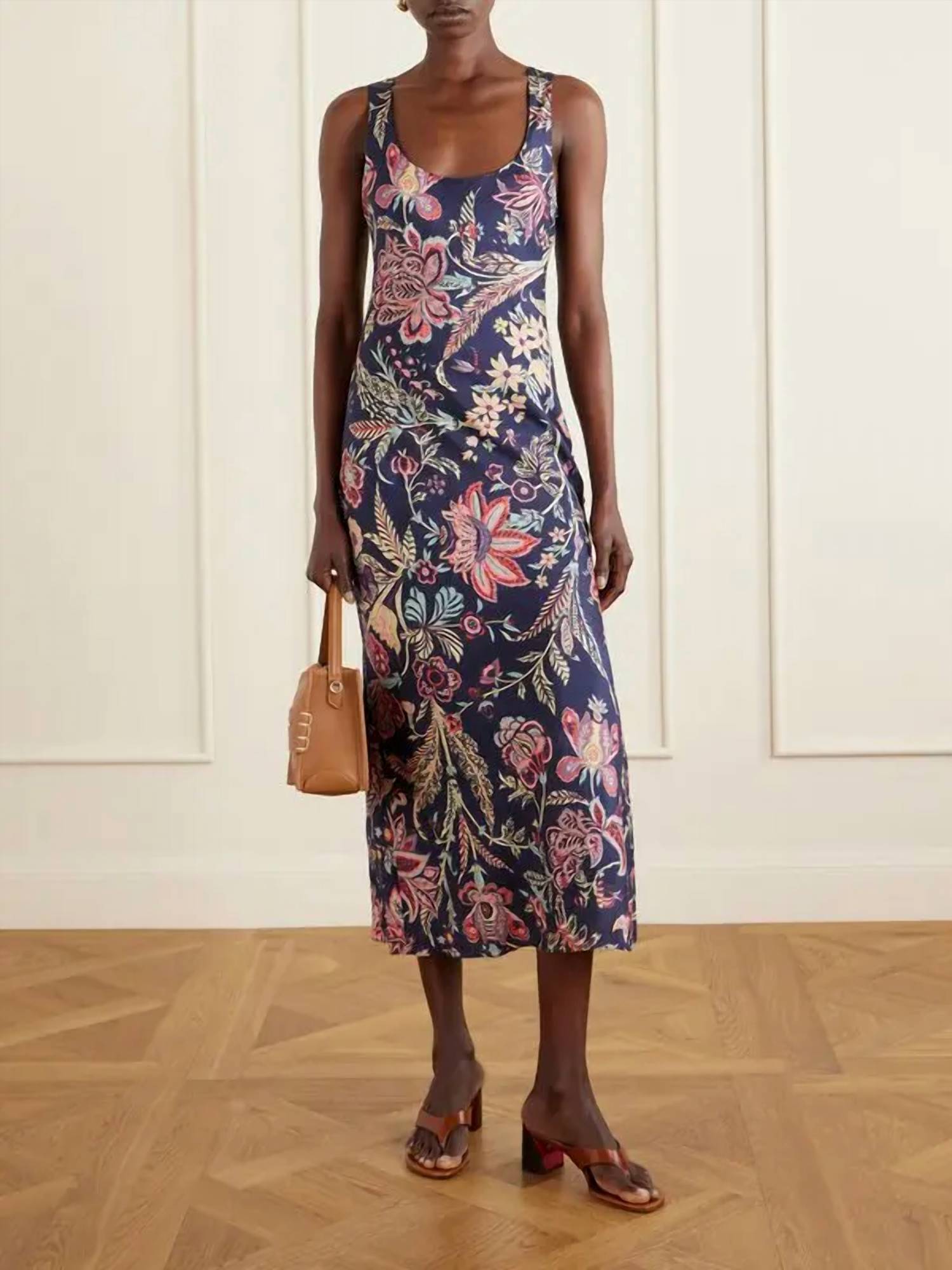 Alix Of Bohemia - Adele Floral Silk Dress