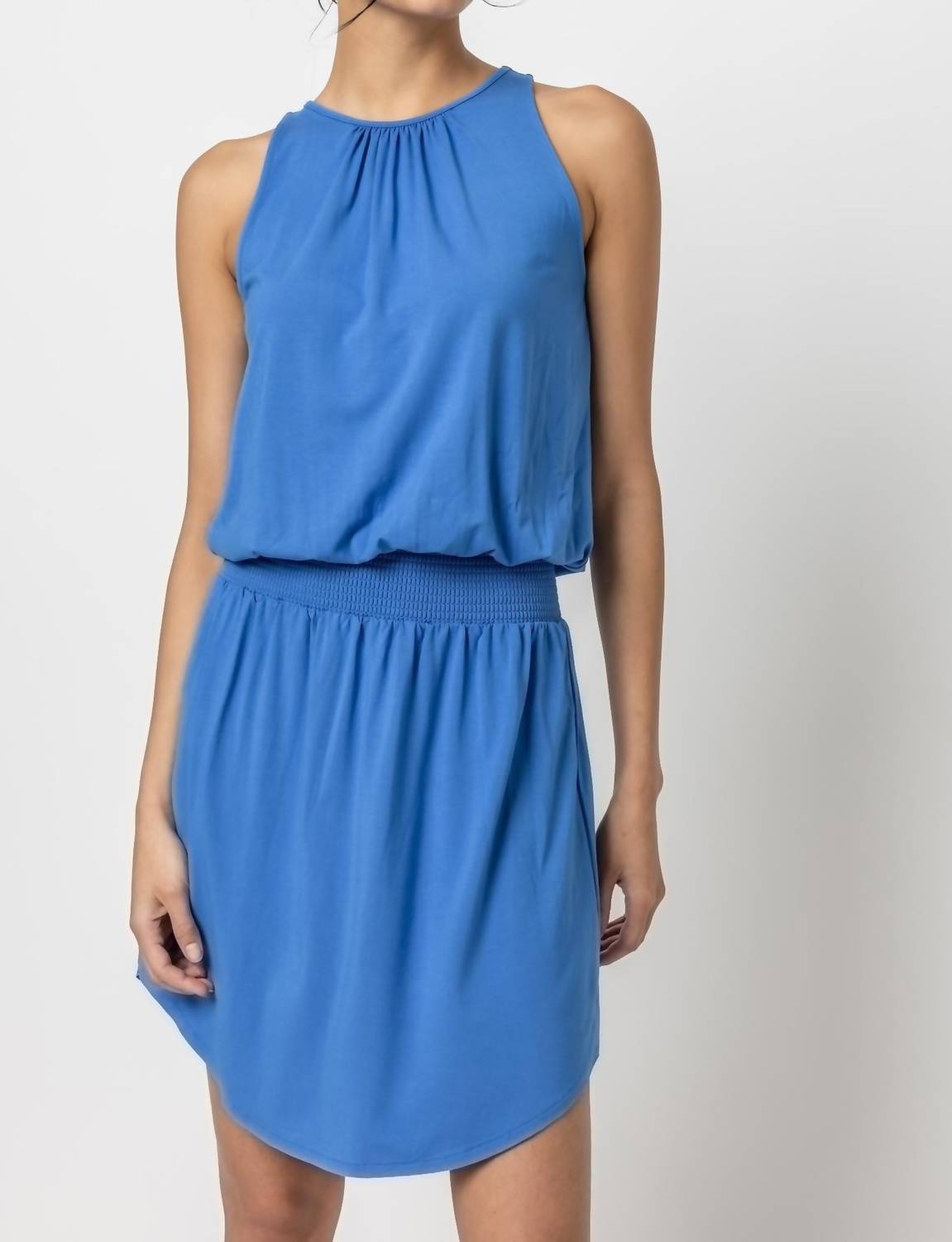 Lilla P - Smocked Crewneck Dress