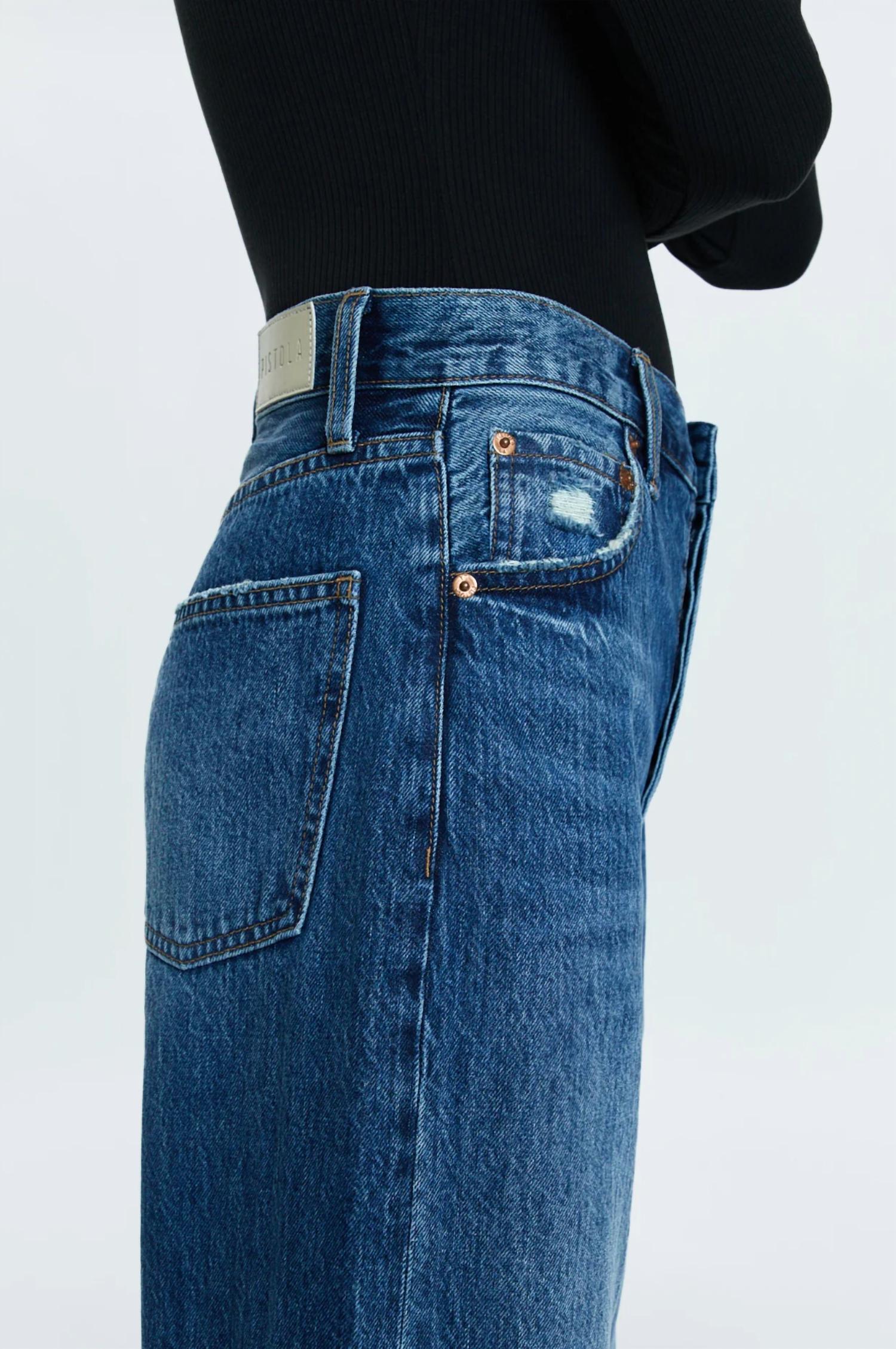 PISTOLA Ryder High Rise Cuffed Jeans in fulton - women's jeans - view 5