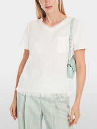 Marc Cain - Airy Short Sleeve T-shirt With Linen
