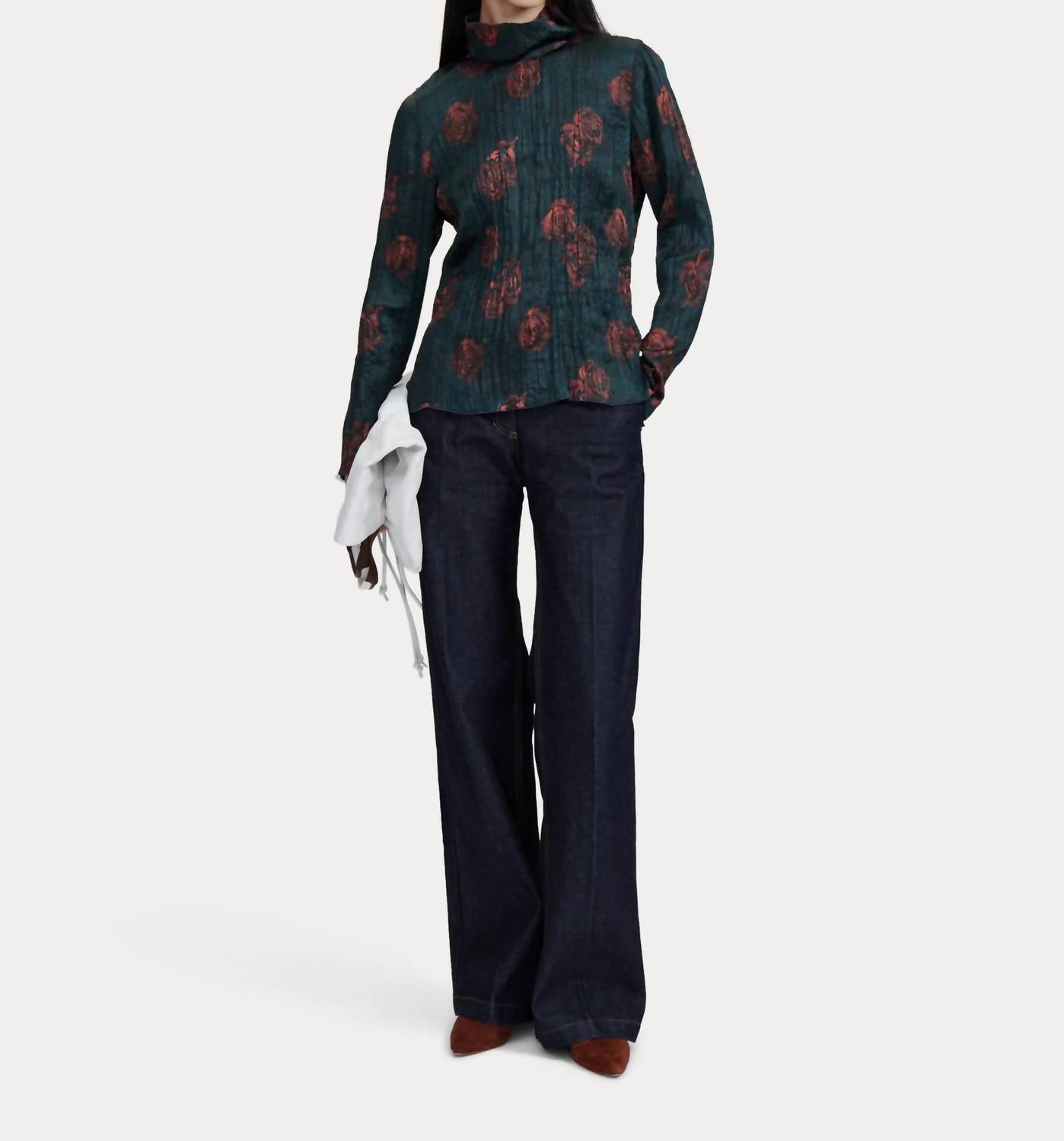 Rachel Comey - Varda Rose-printed Long Sleeve Top