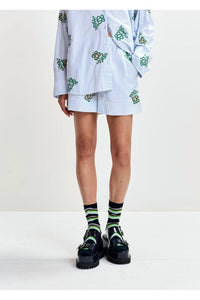 Essentiel Antwerp - Juste Embroidered Mini Shorts