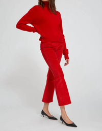 Sprwmn - Ankle Flare Pants With Princess Seam