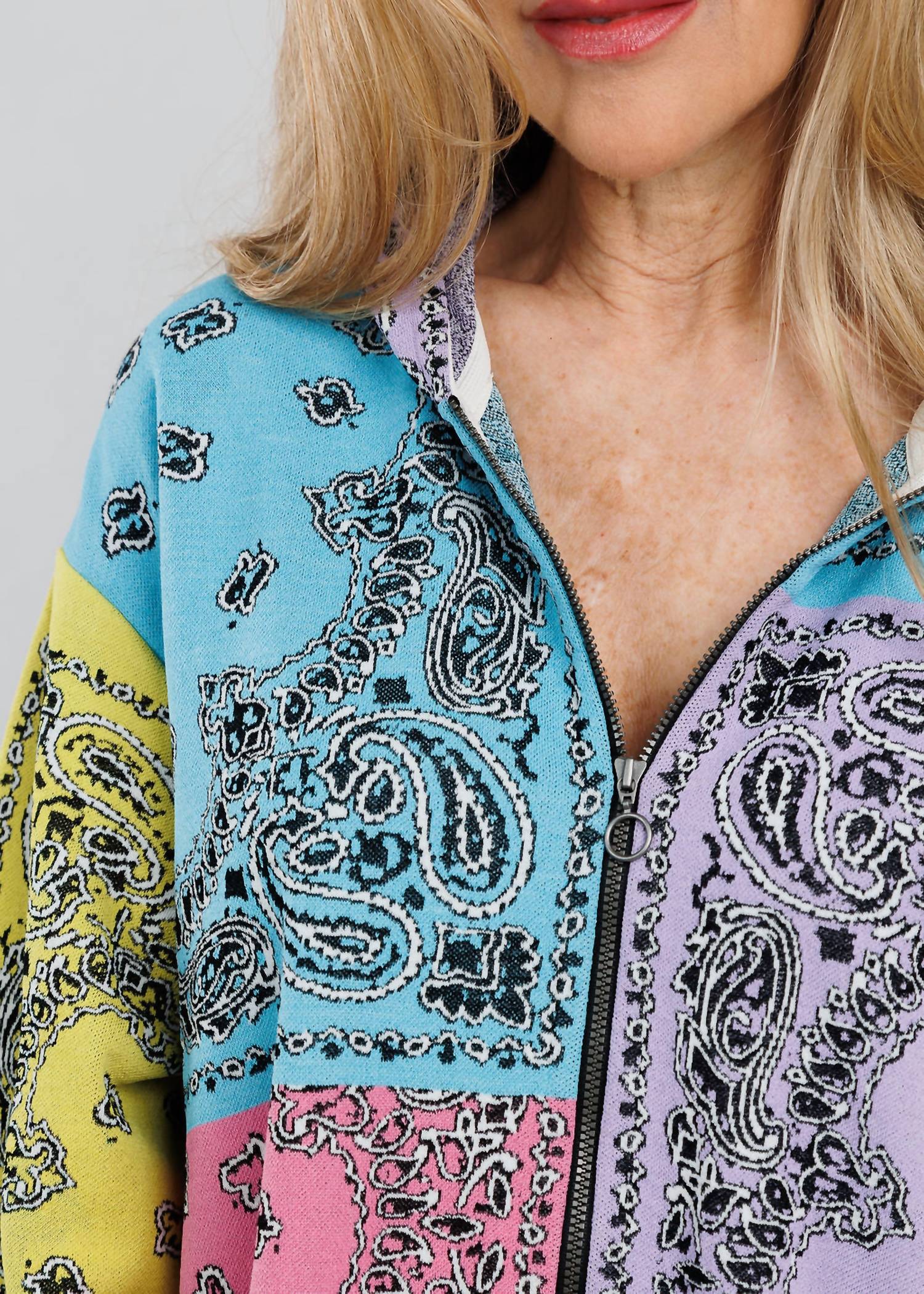 Aldo Martins - Bandana Zip-up Sweater