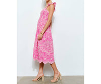 Ina Fashion - Alessia Eyelet Midi Dress