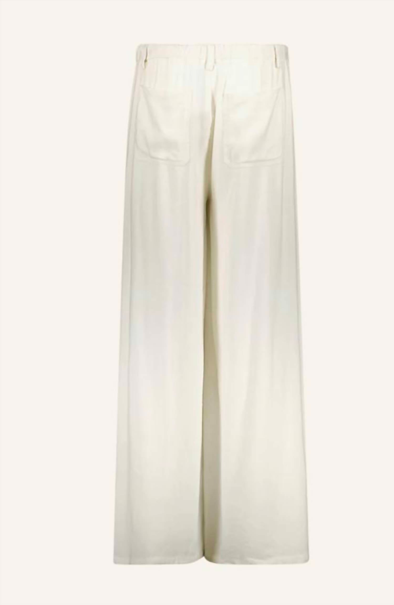 Me369 Ariel Wide Leg Pants in natural - women's pants - alternate view