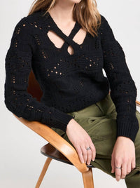 Sea - COLE CABLE KNIT CUT OUT SWEATER
