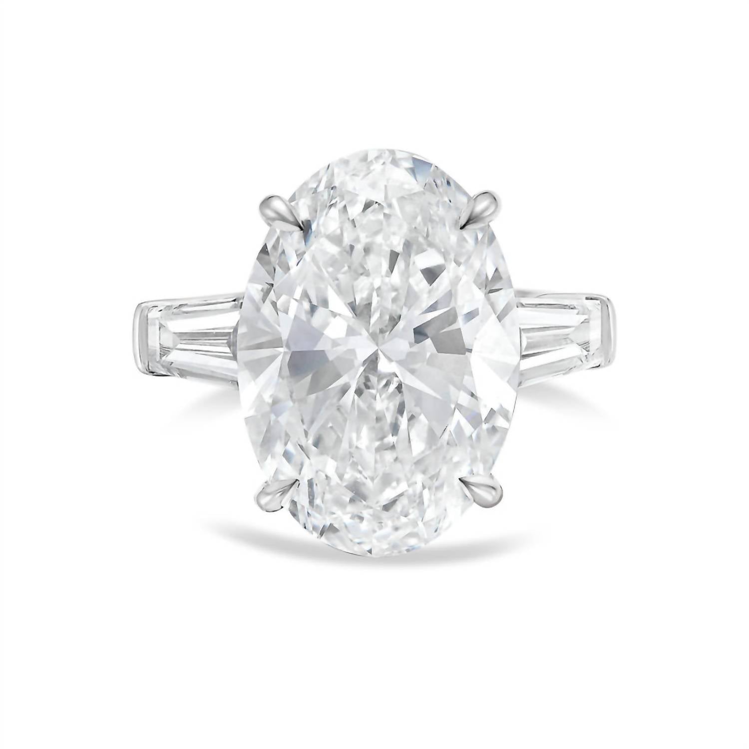 Diana M Jewels - Women's Oval & Baguette Lab-Grown Diamond Ring (15.00 Ct) - Grand