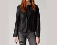 BLANKNYC Women's Moto Jacket in onyx - women's jacket