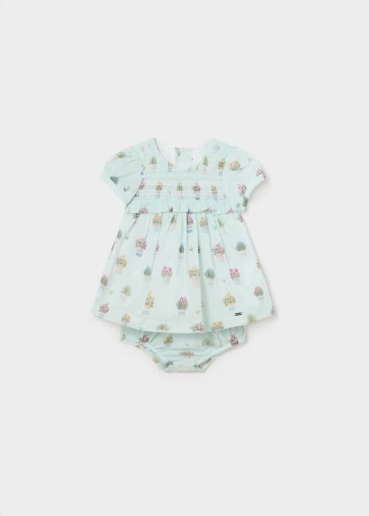 Mayoral - Girls' Better Cotton Dress with Nappy Cover