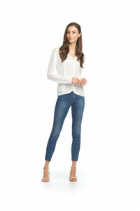 Papillon - Crochet Knit Button Front Cardigan