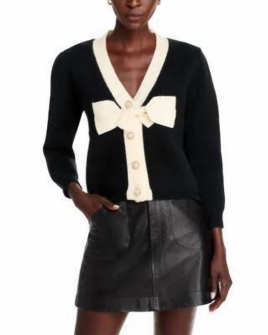 Stellah - WOMEN'S BOW CONTRAST CARDIGAN