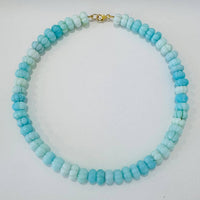 Theodosia - Women's Carved Shaded Opal Candy Necklace