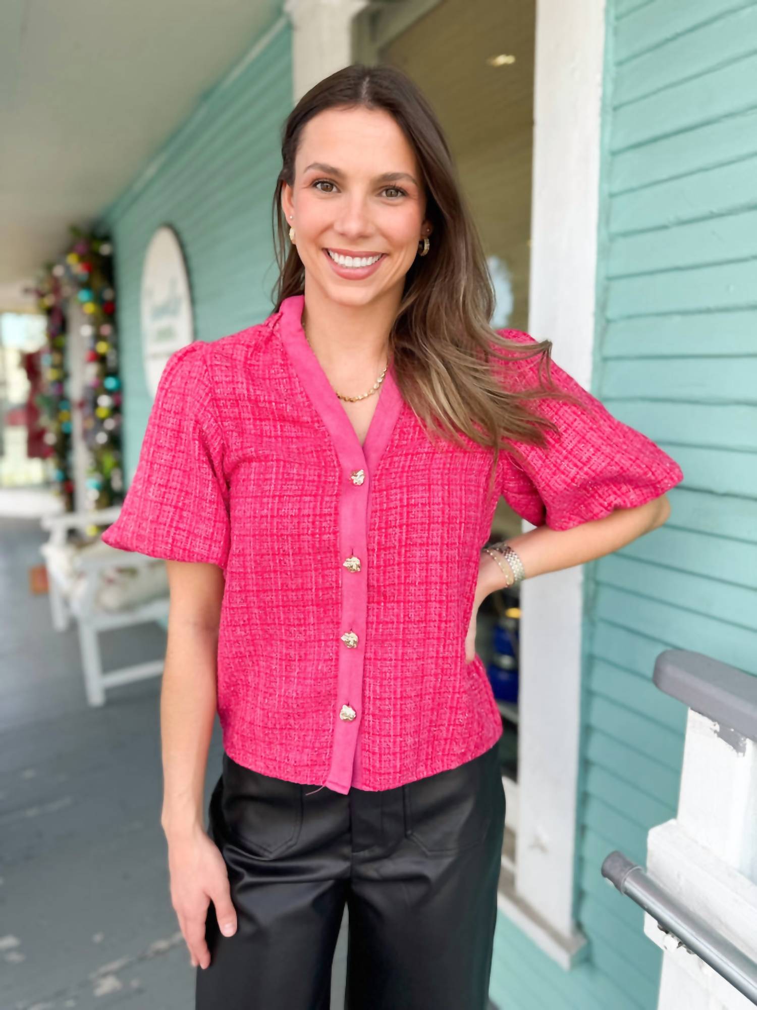 Thml - Puff Pastry Tweed Top