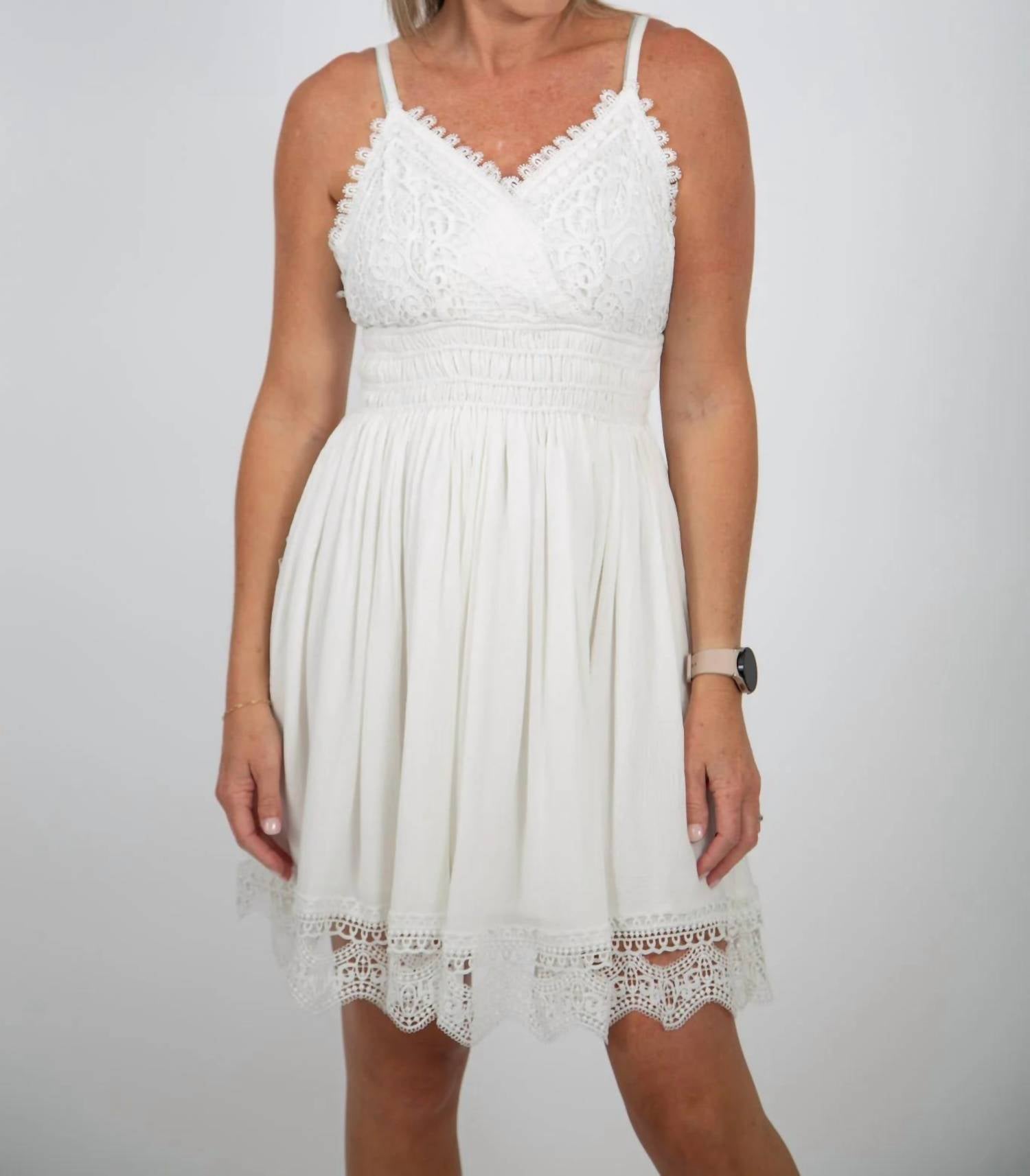 Bluivy - Crochet Bodice Dress