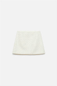 DOROTHEE SCHUMACHER Sparkling Statement Mini Skirt in pearl - women's skirt - view 6