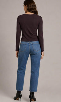 Mila Los Angeles - LS Ribbed Scoop
