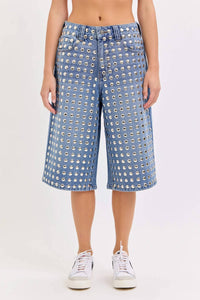 Cello - Vex Studded Bermuda Shorts
