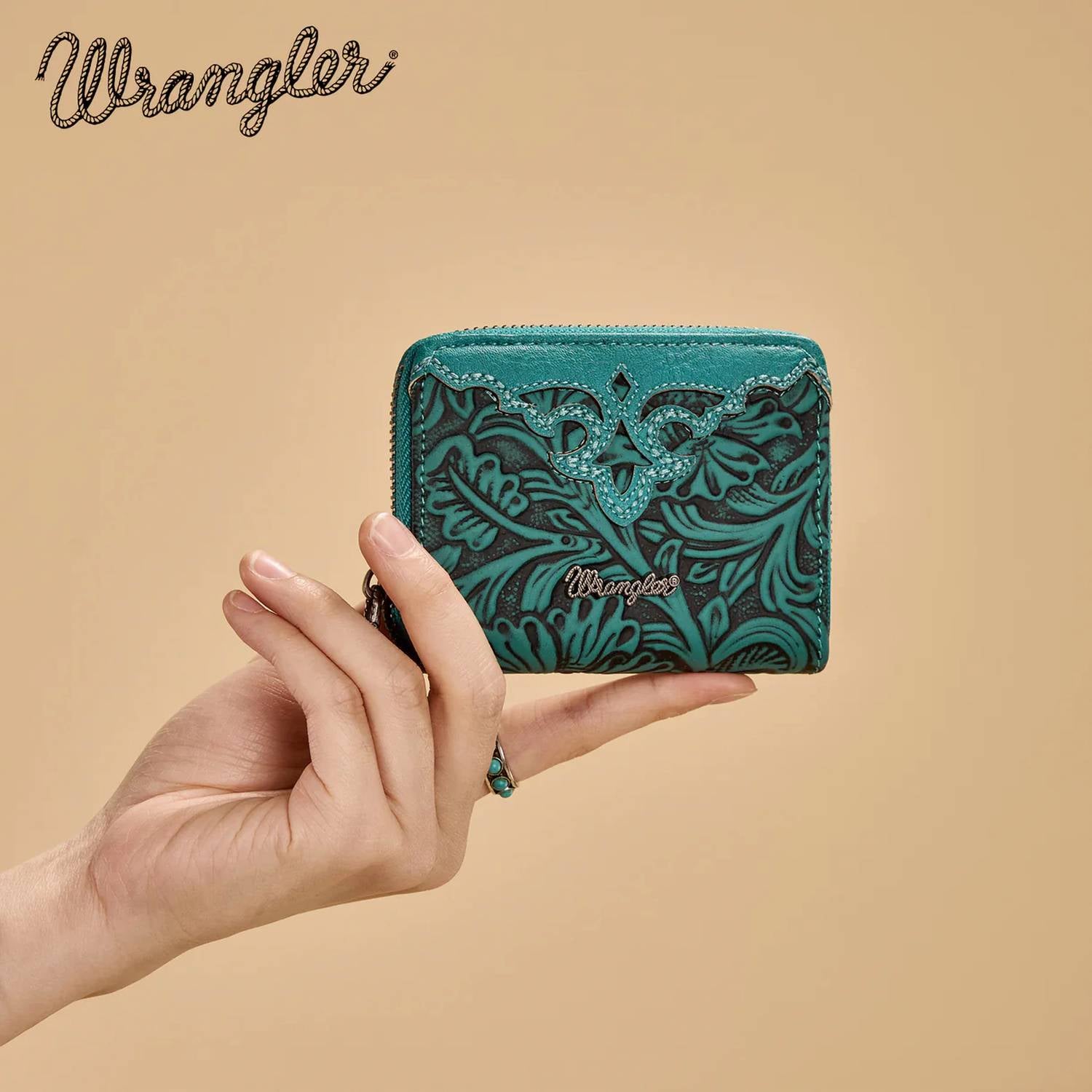 Wrangler - Tooled Zip-Around Wallet