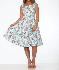 Orchid Bloom - Floral Swing Dress