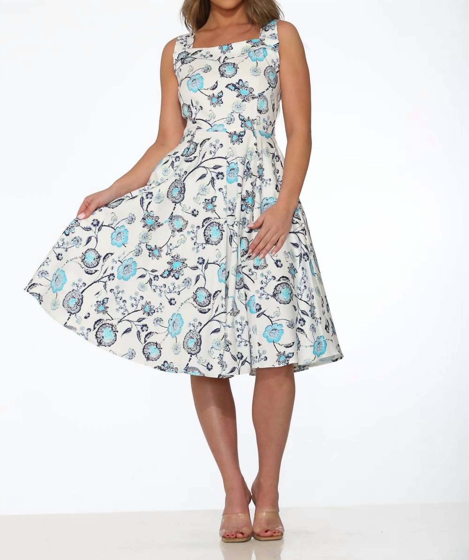 Orchid Bloom - Floral Swing Dress