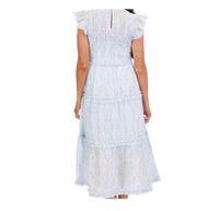 mudpie DORIAN MIDI DRESS in blue - women's dress - view 4