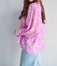 Ee:Some - Nadia Floral Button Down Blouse