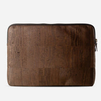 Corkor Unisex Laptop Sleeve With Pocket in brown - women's bag - alternate view