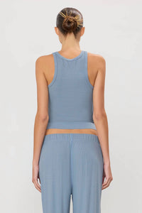Eterne - High Neck Fitted Tank Top