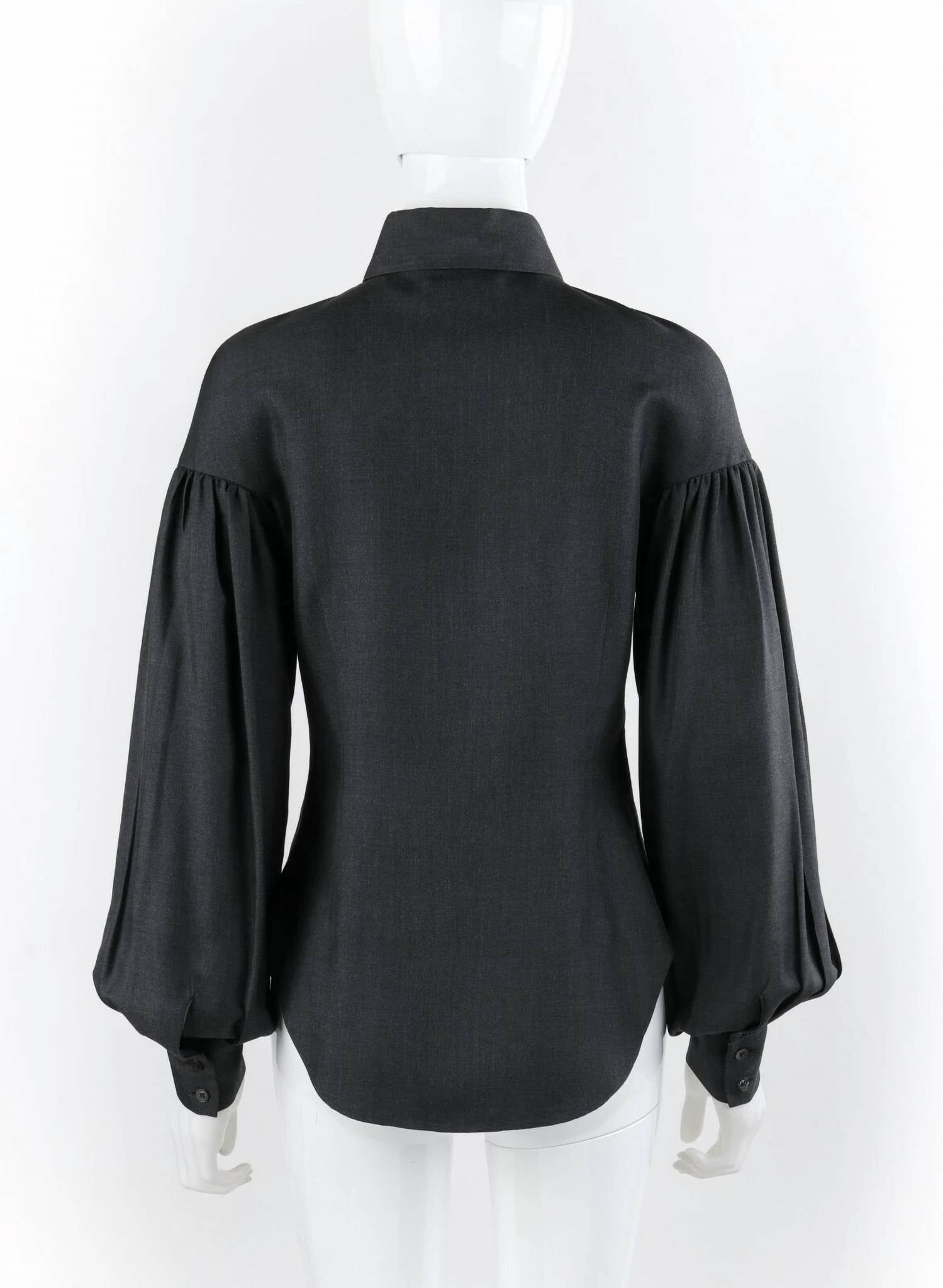 Alexander Mcqueen - Women's Pre-loved Overlook Pleated Bishop Sleeve Top
