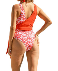 And The Why - Wrap It Up Leopard Swimsuit