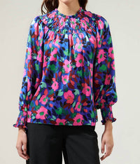 Sugarlips - Vivi Bonsoir Smocked Raglan Sleeve Blouse