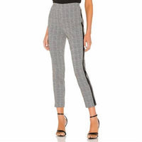 Bailey 44 Women's Aubrey Plaid Pant in white black - women's pants