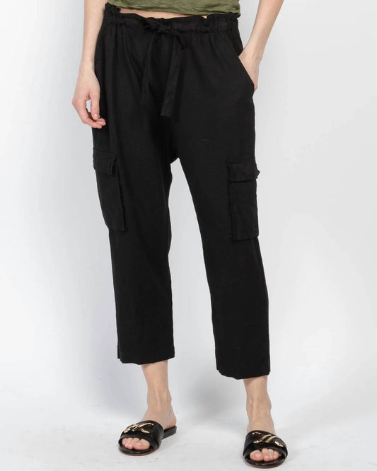 Stateside - Linen Paperbag Cargo Pant