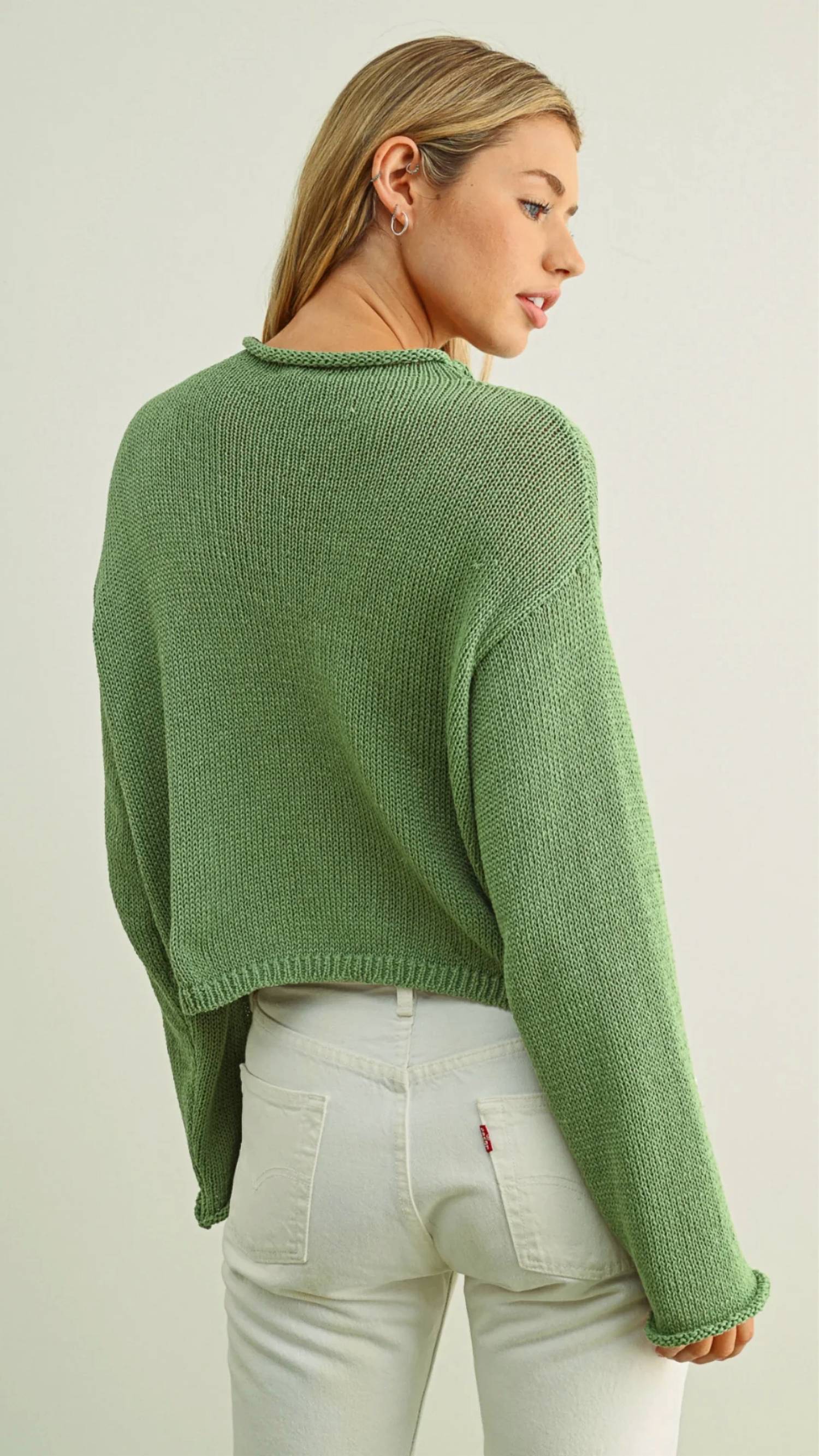 Miou Muse - Light Weight Button Front Cardigan