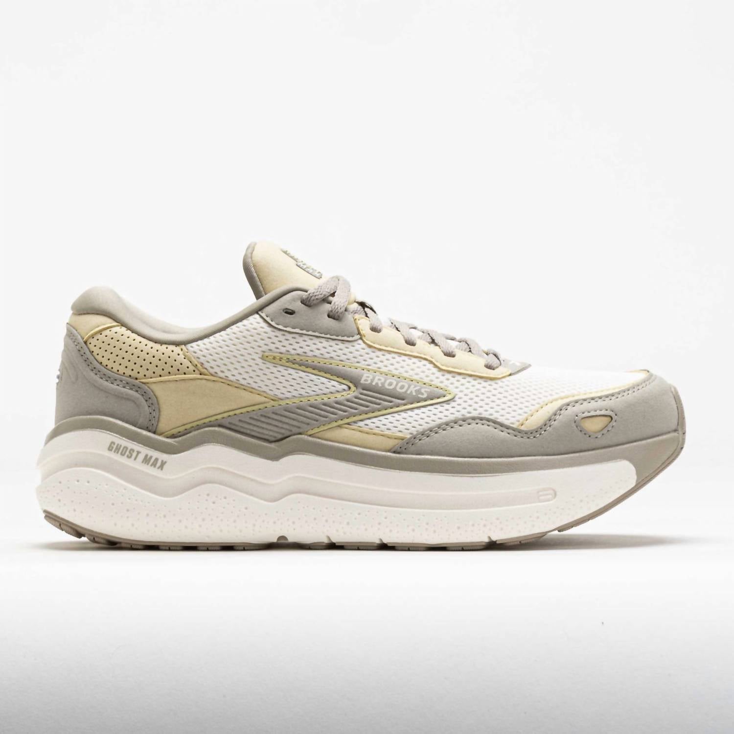 BROOKS Men's Ghost Max Se Shoe in london fog green haze coconut 1 - men's shoe - detail view