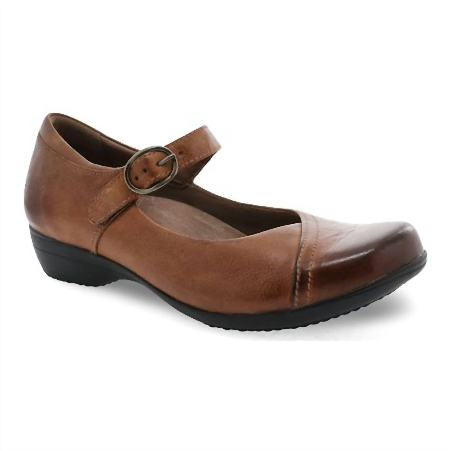 Dansko - Women's Fawna Burnished Calf Mary Jane Shoes