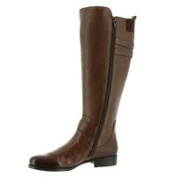 Naturalizer Women's Jessie Wide Calf Riding Boot in chocolate - women's shoe - detail view
