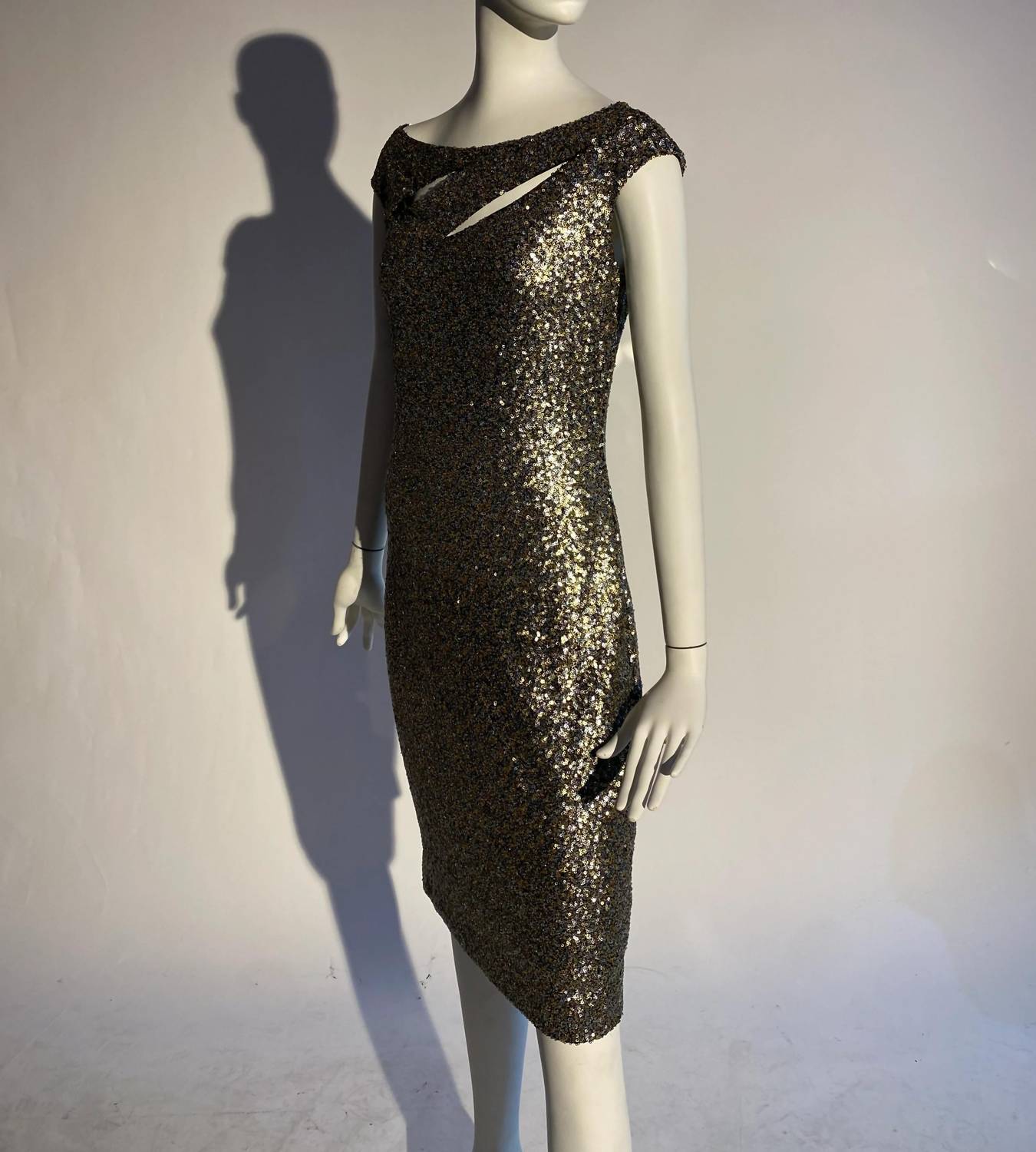 Kevan Hall - Women's Sequin Party Mini Dress