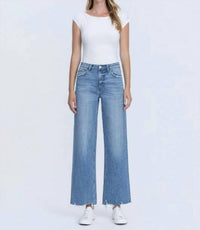 Vervet By Flying Monkey - Carissa High Rise Wide Leg Jeans