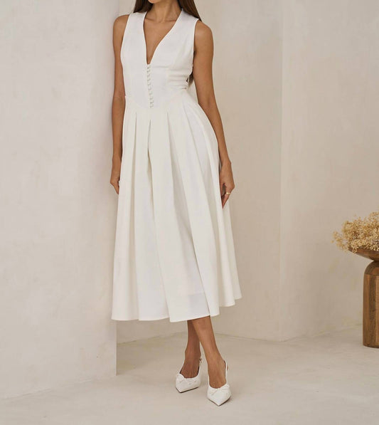 Evenuel - Button Front Midi Dress