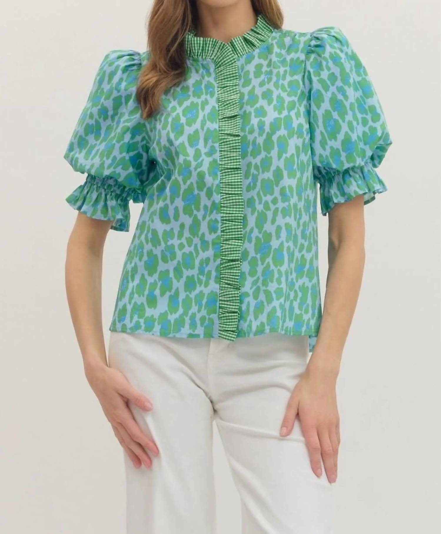 Entro - Luca Leopard Blouse