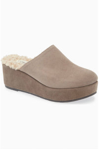 CORDANI Women's Camryn Platform Wedge Mule in porcino suede - women's shoe