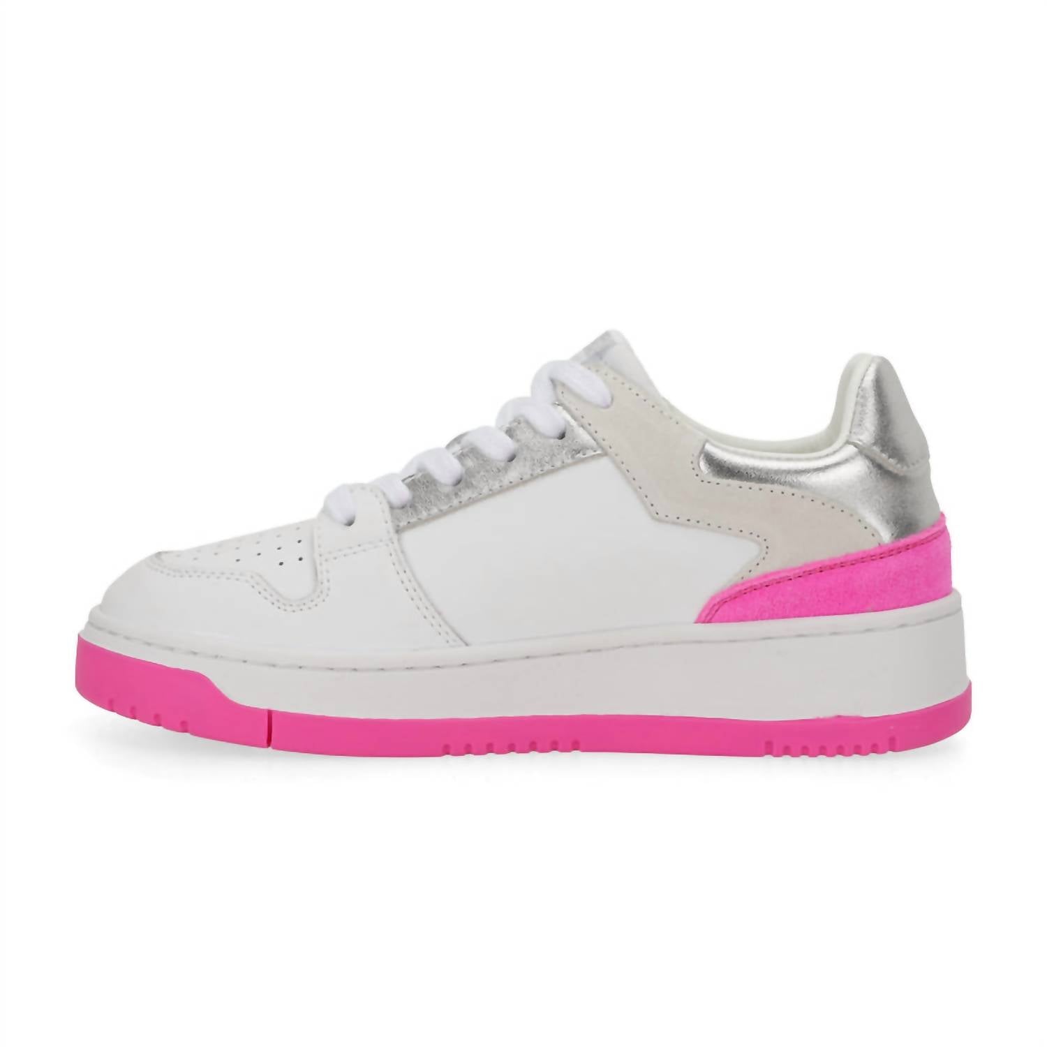 Vintage Havana Women's Finesse 2 Sneakers in neon pink silver - women's sneaker - detail view