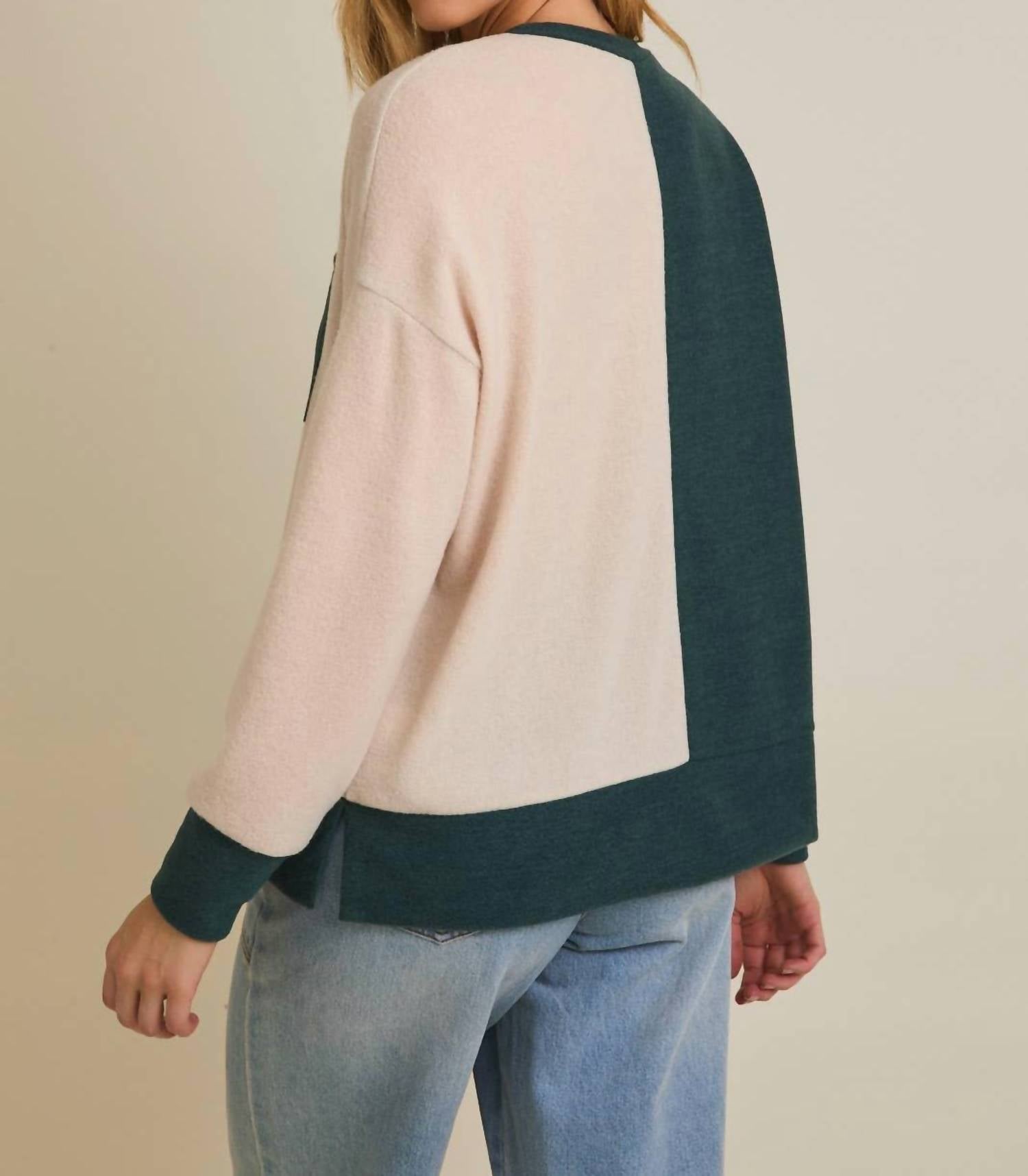 Gilli - Brushed Color Block Top