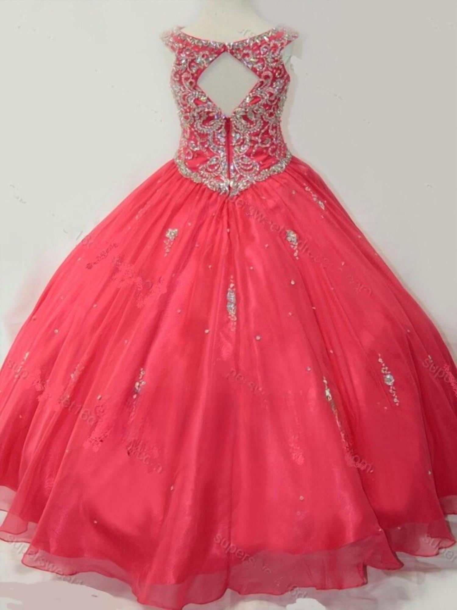 Little Rosie - Girl's Glitz Long Pageant Dress