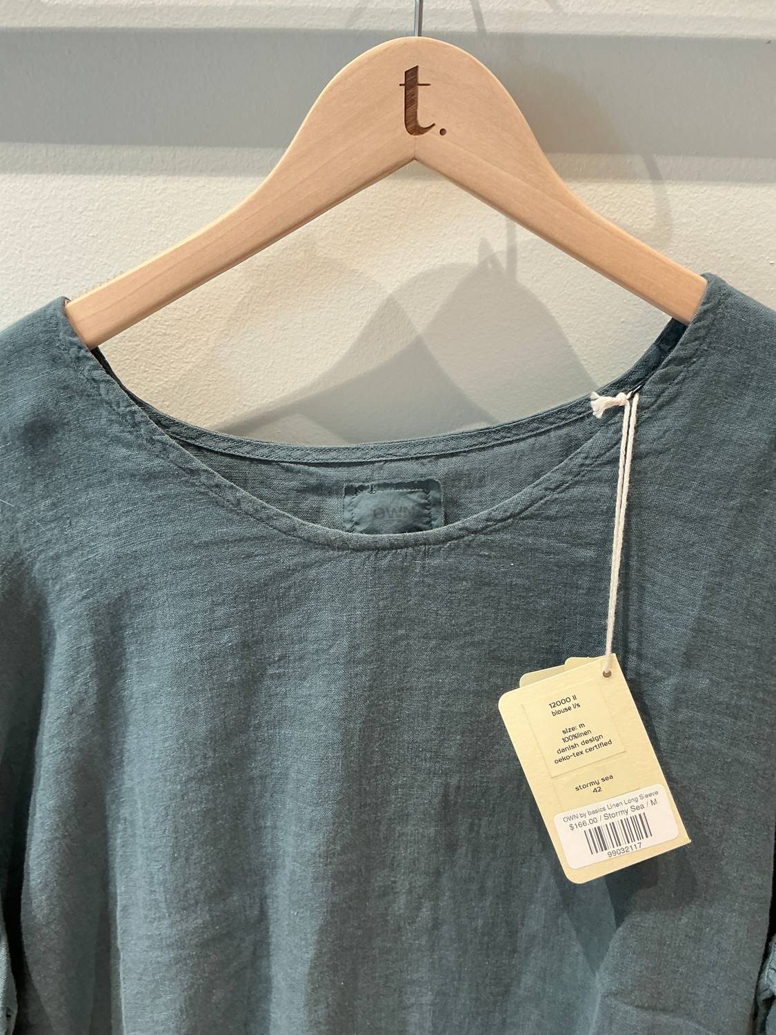 Own By Basics - Women's Linen Long Sleeve Blouse