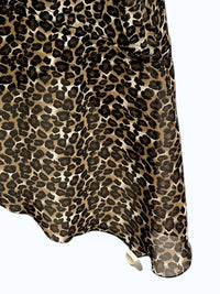 Situationist - Women's Sheer Leopard Asymmetrical Strapless Top With Hook And Eye