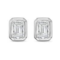 Diana M Jewels - Women's Emerald Lab-grown Diamond Stud Earrings (2.50 Tcw) - Classic Plus